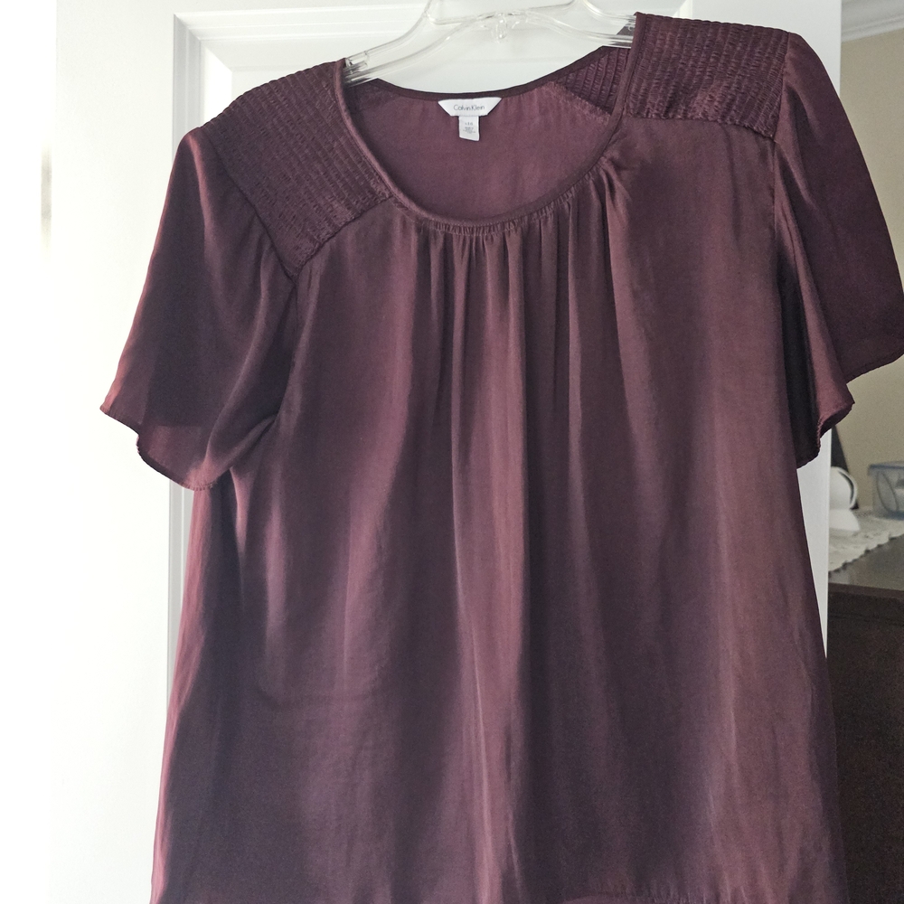 Calvin Klein Collection Deep Purple Blouse